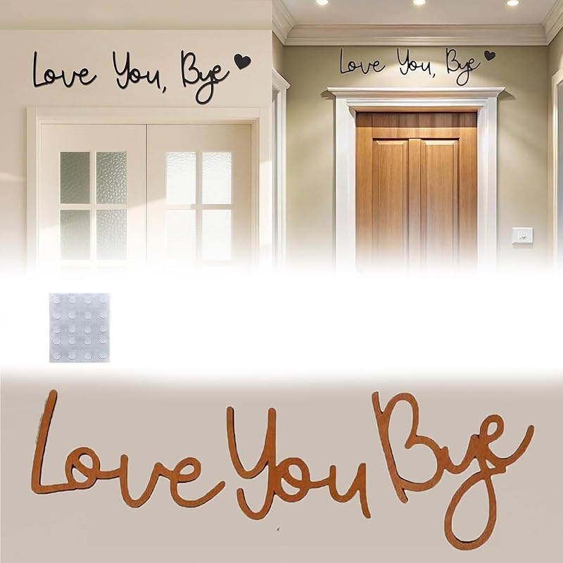 

Знак «Люблю тебя, пока» над дверью, Настенный декор, Выразите любовь и тепло для своей семьи, Декор для стен в стиле бохо, Настенный декор для гостиной коричневый