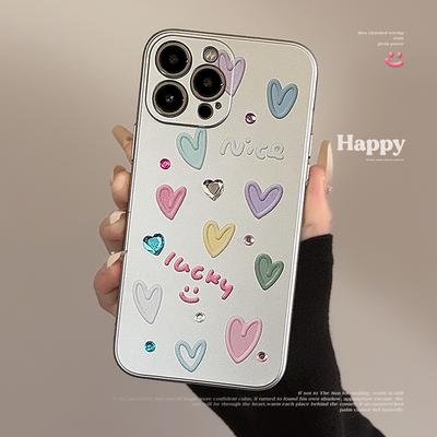 Galwanizowany Love Naklejki DIY dla IPhone16 Super Hot 15promax Apple 13 Etui na telefon komórkowy 14 Pełny pakiet