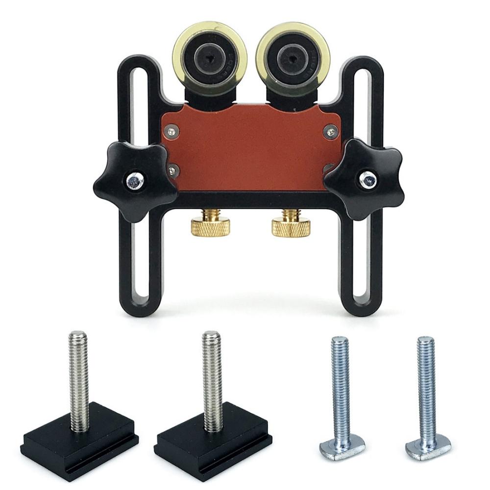

Saw Table Clamp Woodworking Presser Roller Flexible PU Wheel Electric Circular Table Saw Feather Board Safety Auxiliary Tools