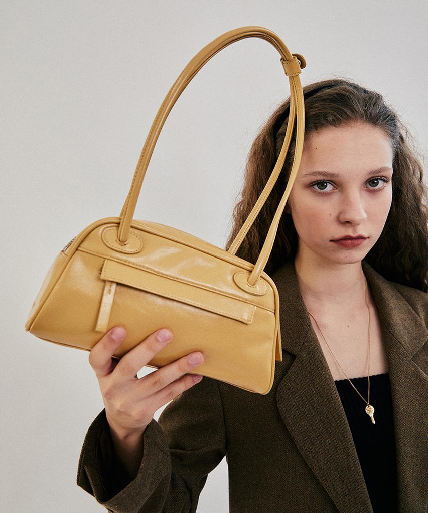 Christine Project Two Zipper Bag Baguette(Brown Butter)