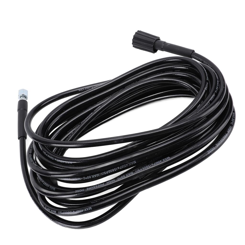 High Pressure Water Hose Wearproof Rubber Metal Connector Replacement Power Washer Hose for Car Washing 8m / 26.2ft