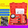 8Pcs Automotive Cylinder Tester Kit with M10 M12 M14 M18 Adapter Compression Tester Kit 0-300 PSI Pressure Gauge