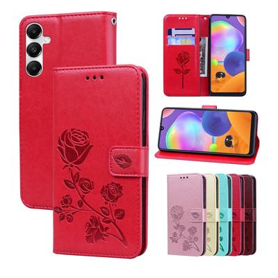 Růžové Kožené Peněženkové Pouzdro s Odklápěcím Krytem Pro Samsung Galaxy S25 Ultra Plus A26 A36 A56 5G S 25 A 26 A 36 A 56 Kryt Funda