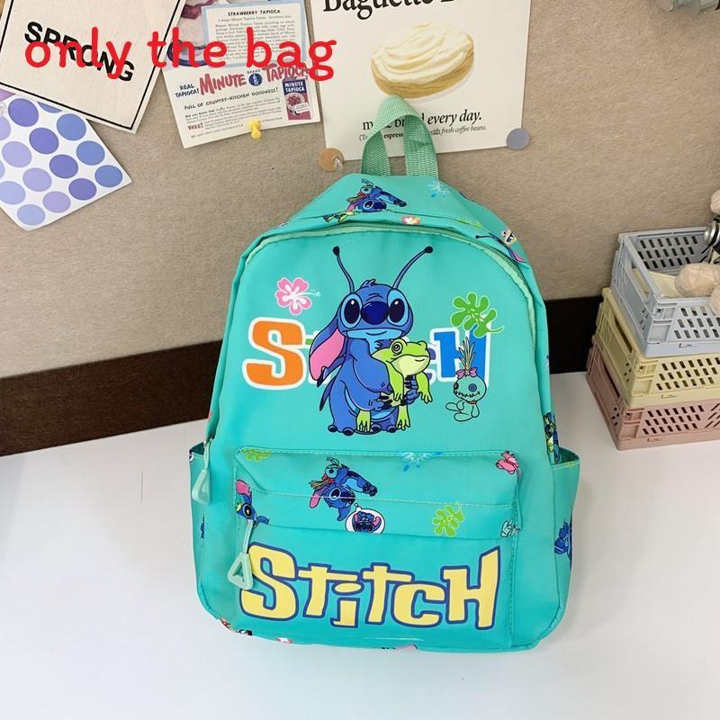 Stitch Letter Cute Angel Cartoon Pattern Children Backpack For Use School