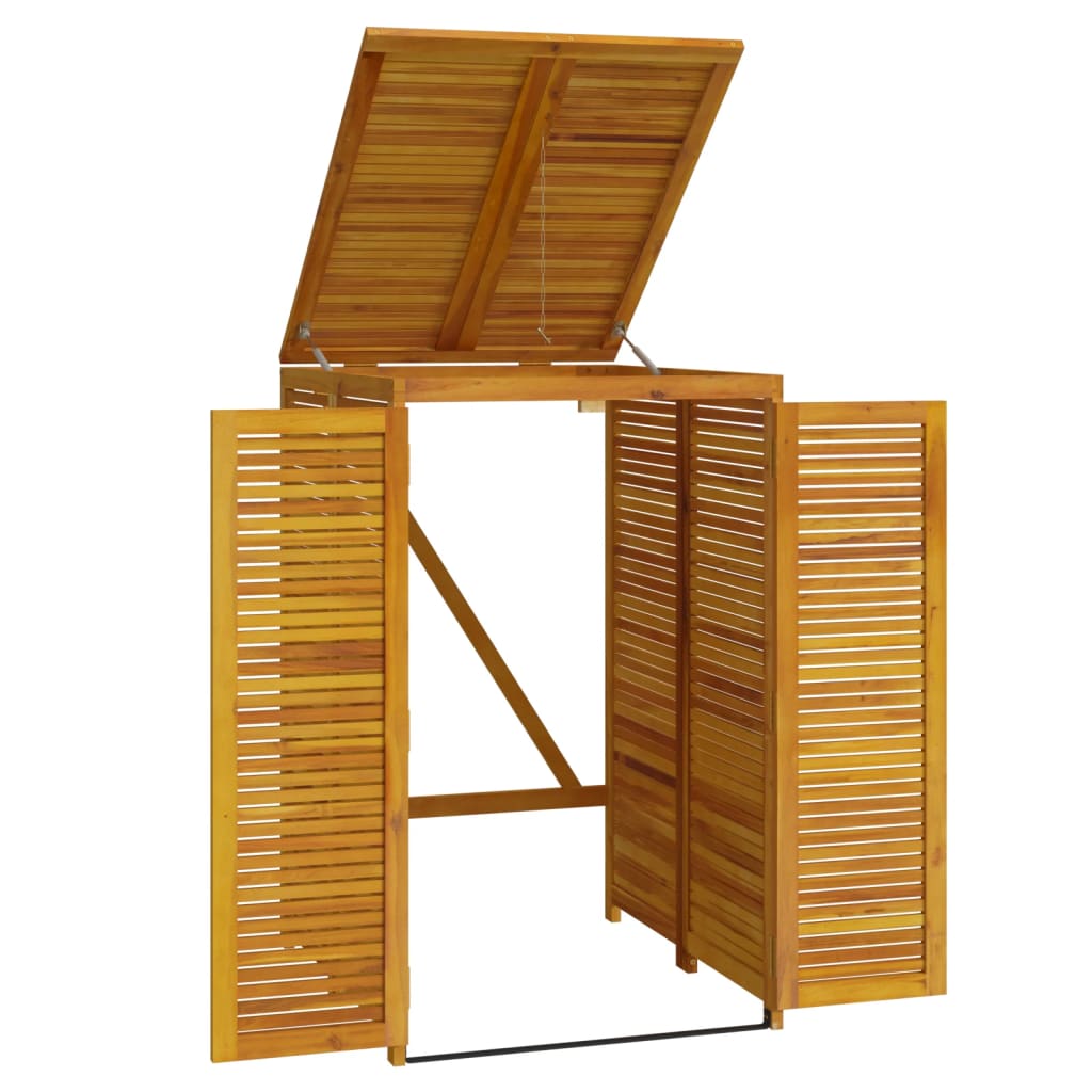 Vidaxl Trash Can Cover, 70X89X117 Cm, Solid Acacia Wood