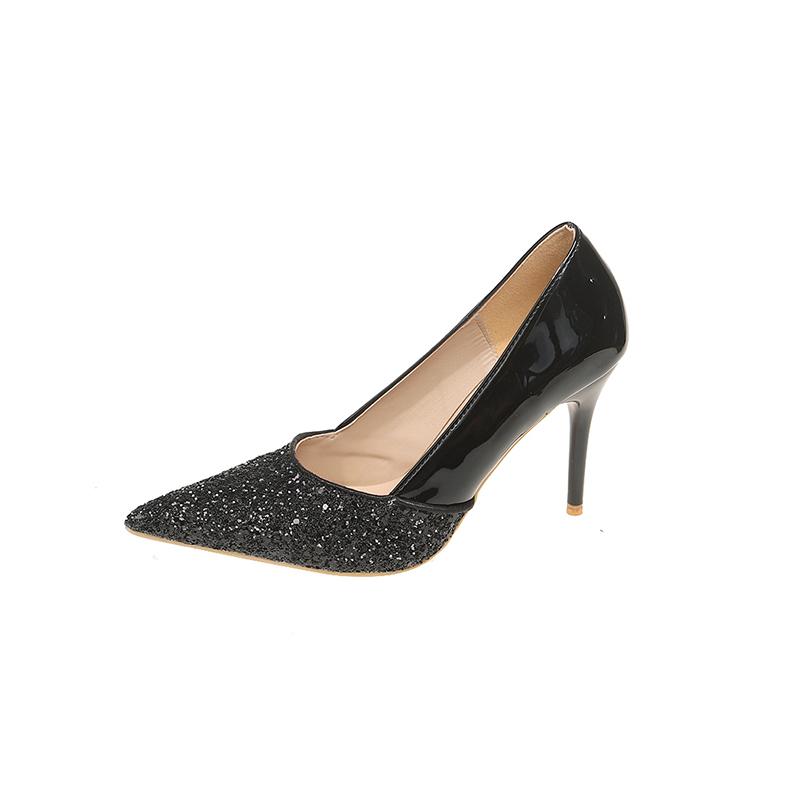 

Мода Осень 2025 Новые Туфли на Высоком Каблуке Неглубокие Модные Универсальные Панельные Французские Одинарные Туфли Женские 40