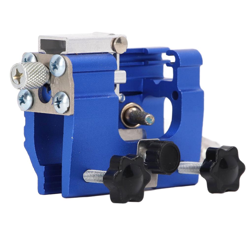Portable Crank Chainsaw Sharpening Jig Blue Household Chainsaw Tooth Grinder Precise Sharpening Kit for Chainsaw