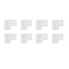 8pcs Transparent COB Connector Solderless L Shaped Connector  For Double Color LED Strips
