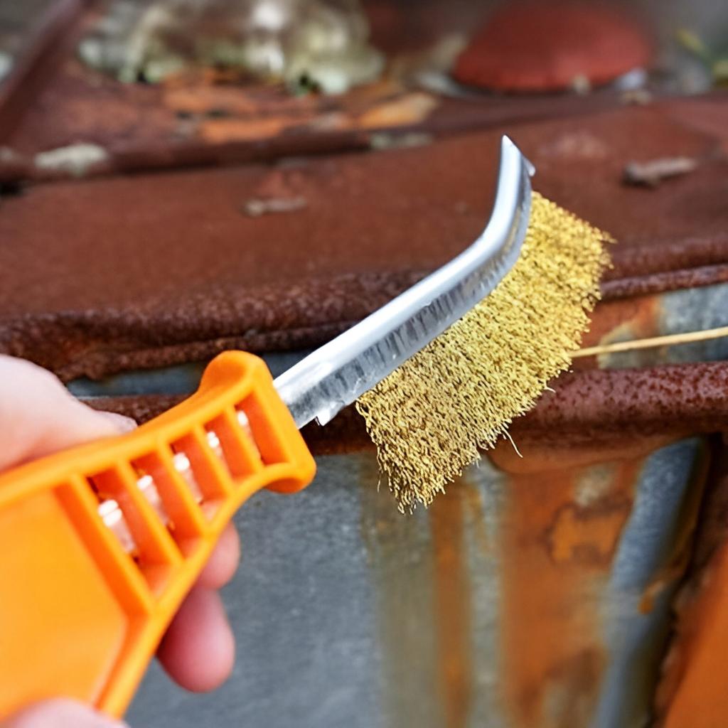 Zestaw szczotek drucianych z rękojeścią 3 szt. 24 cm