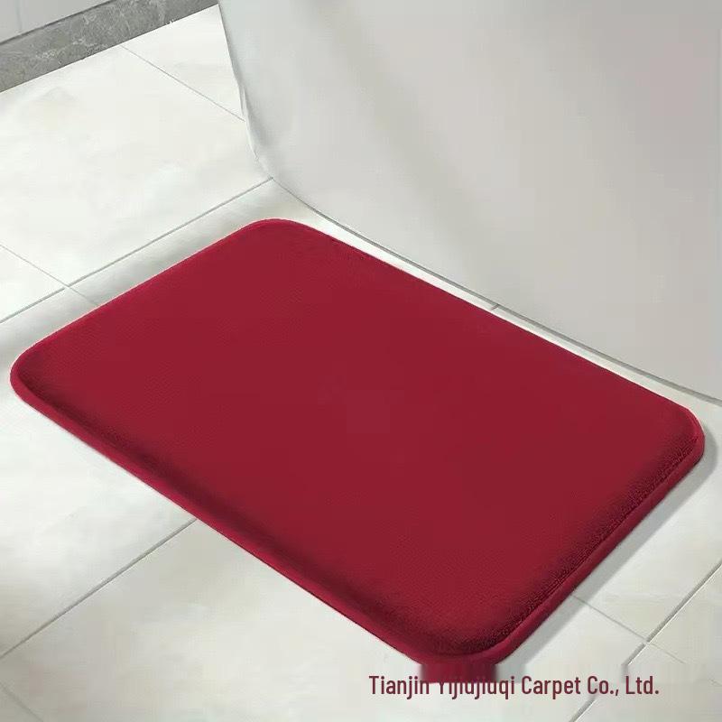Solid Color Non-Slip Quick-Dry Bathroom Floor Mat