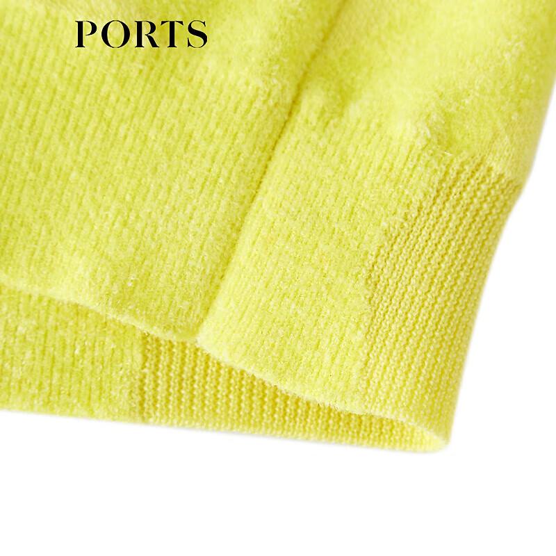 PORTS Women's Striped High-Neck Slim Knit Pullover