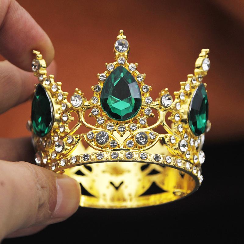 Princess Small Tiaras for Bridal Wedding Flower Decoration Cake Crown Topper Girls Birthday Gift Diadem Jewelry Accessories