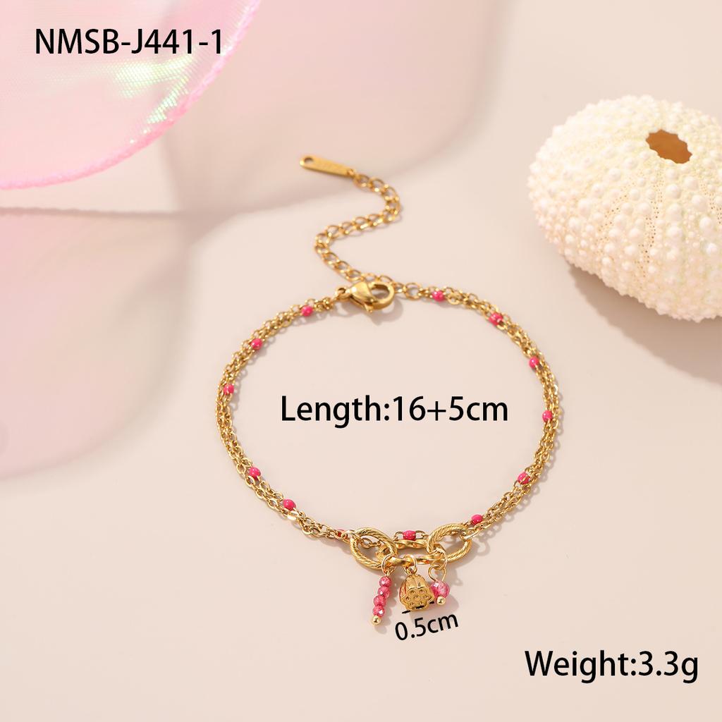 GEMCHIC Women's Bohemian Summer Beach Bracelet Set - Starfish, Flower & Ice Cream Charm Anklets