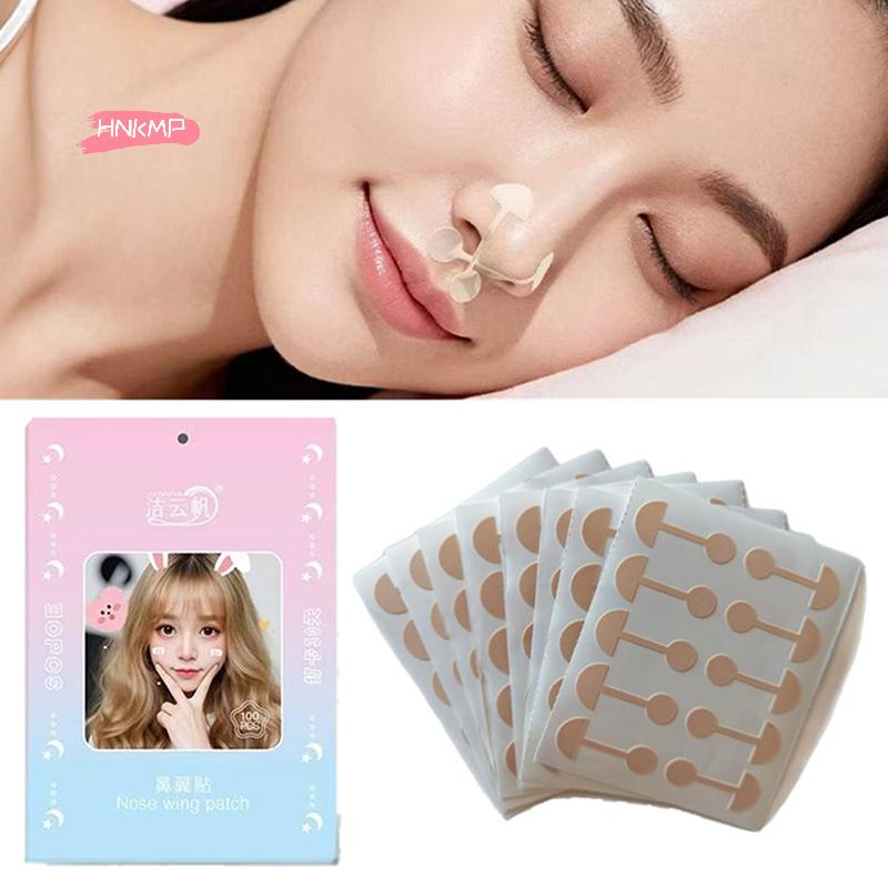 50/100 Pflaster Nasenflügel Verkleinerungssticker Cosplay Nasenstreifen Unsichtbare Schönheitsflügel Dünne Verengungspflaster für schnellen Fix