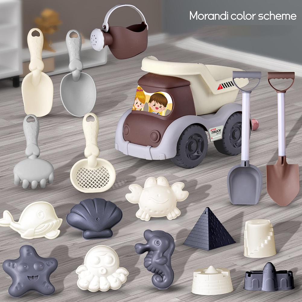 Beach Sand Play Toys Cartoon Lightweight Beach Play Children Bucket Toys Toys Funny Morandi 17/ E1R7