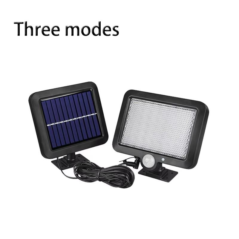 Outdoor Solar Lights Waterproof 160COB Split Wall Lamps 3 Modes Motion Sensor Remote Control for Garden Patio Path Street Lights