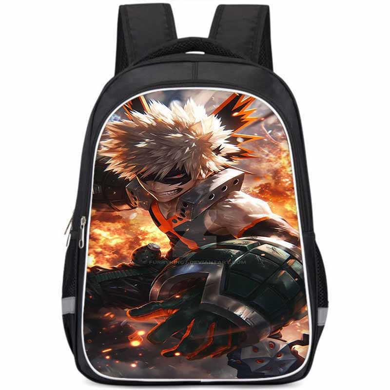 My Hero Academia Large Capacity Lightweight Oxford Fabric Backpack For Kids