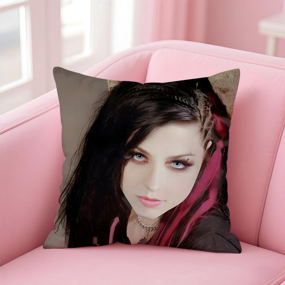 

American Sexy Singer Evanescence AAmy Lee Cushion Cover Pillow Case Soft Skin Friendly Fabric Concealed Zipper 30X30cm