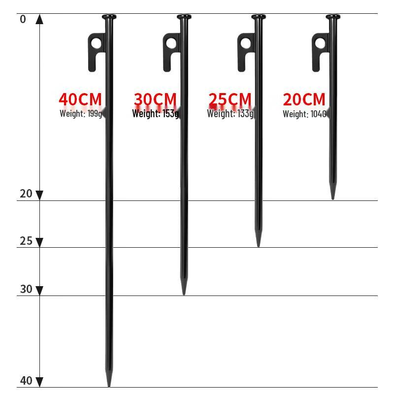Heavy-Duty Outdoor Camping Tent Ground Stakes