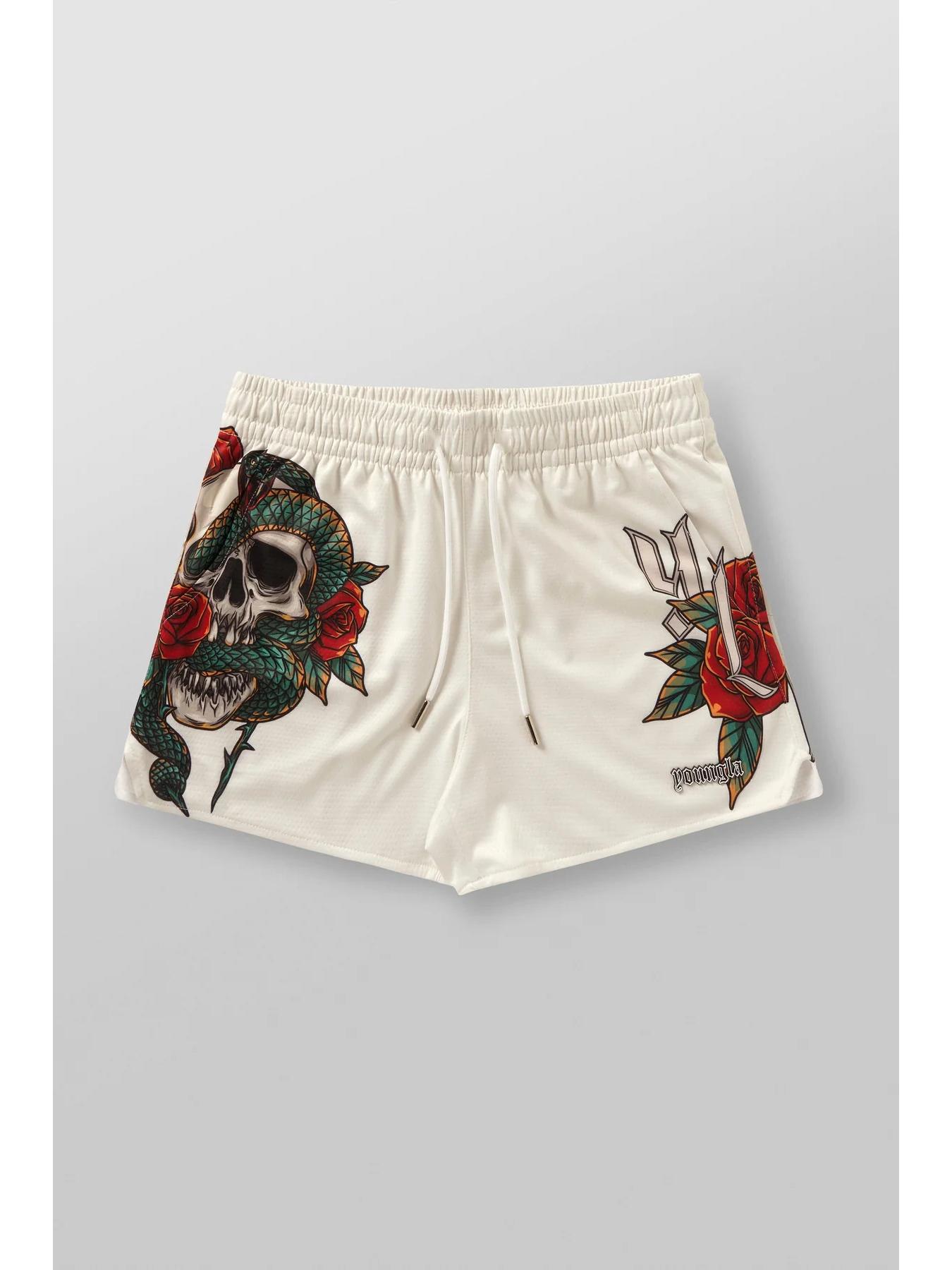 

Американский череп 3D сетка быстросохнущие шорты для бега L