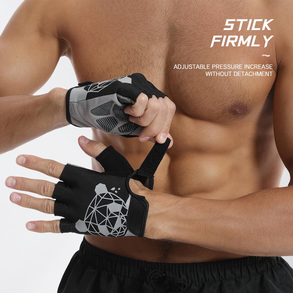 Half-Finger Workout Gloves for Men and Women Outdoor Training Fitness Exercise Cycling Fitness Gloves for Gym and Sports
