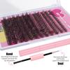 240 Clusters Of Dense D-Song False Eyelashes Set 8-16Mm Mixed And Matched Diy Segmented Multi-Hair Eyelashes