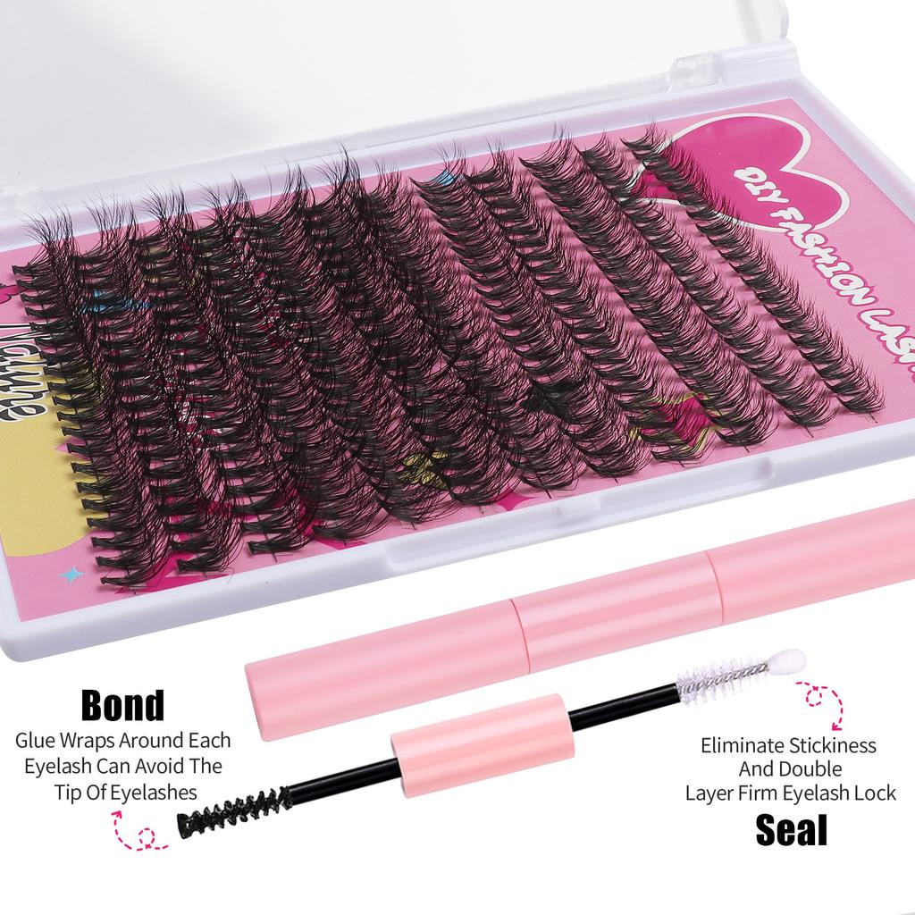 240 Clusters Of Dense D-Song False Eyelashes Set 8-16Mm Mixed And Matched Diy Segmented Multi-Hair Eyelashes