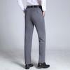 Summer New Men's Elastic High Waisted Straight Leg Pants Loose Casual Pants