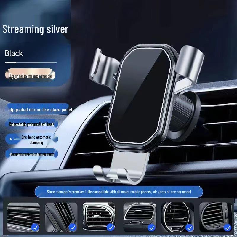 

2024 Автомобильный держатель для телефона на воздуховоде: Противоударный, стабильный держатель для навигации