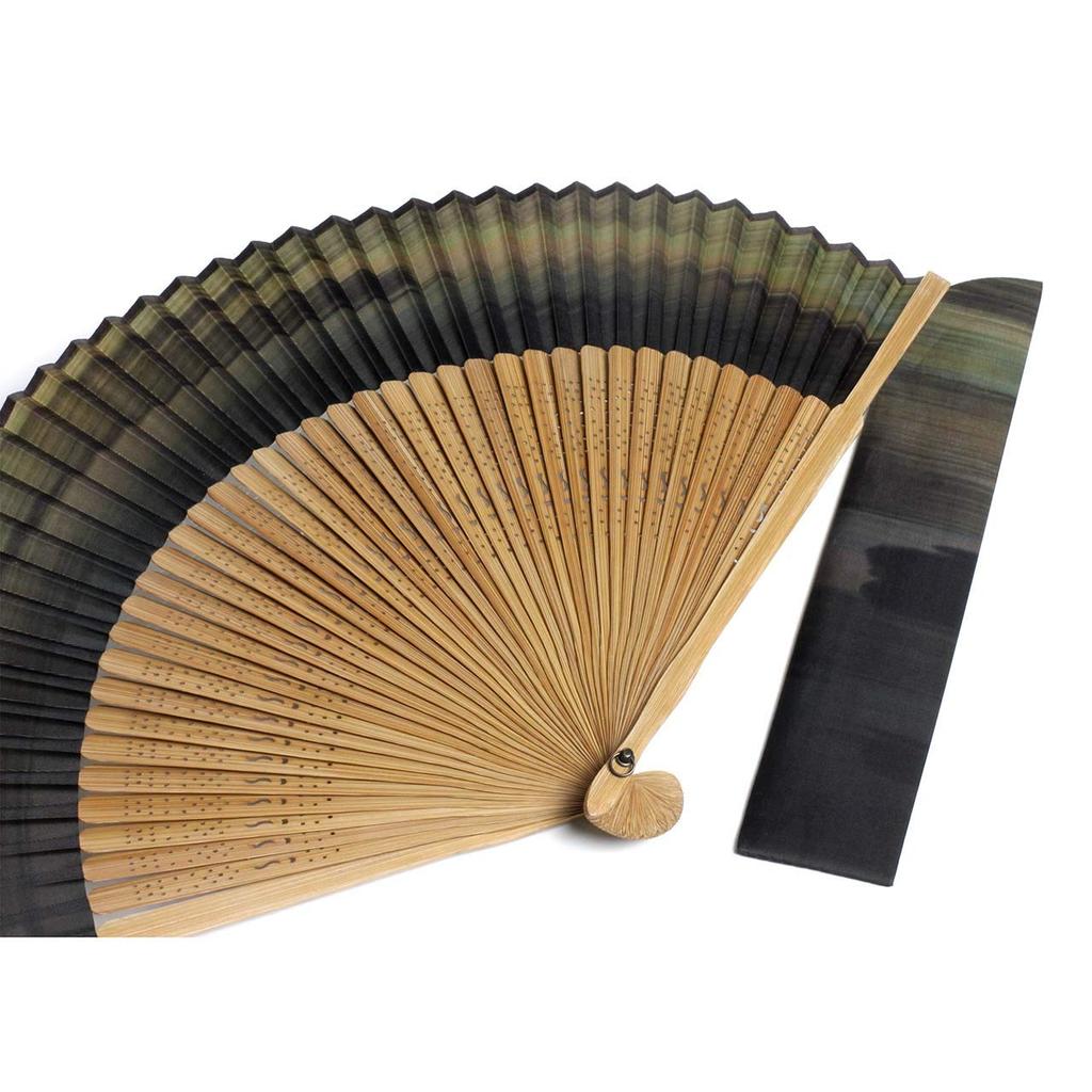 Taniguchi Shoudou Folding Short Fabric Folding Uguisu Easy To Use with Both Japanese and Western Clothing [Wagami Koji] Fan, Fan, (Japanese