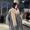 Imitation Ostrich Tassel Versatile Spice Girl Plush Long Hair Scarf Encryption Premium Sense Thickened Warm Scarf Shawl