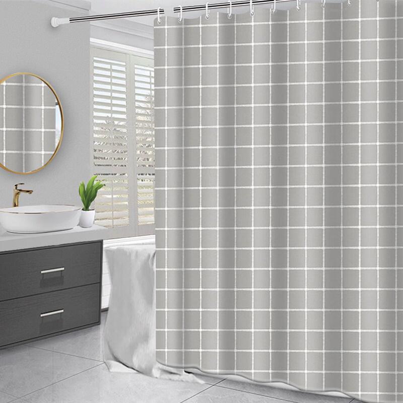 LIEI PEVA Waterproof Anti-Mold Shower Curtain