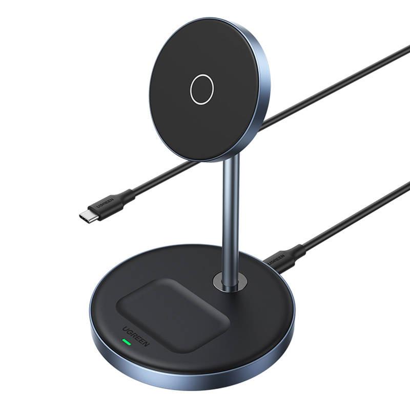 Wireless Charger 2In1 Ugreen 90668 (Silver-Blue)