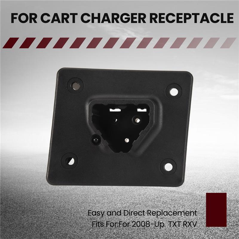 A03E-For EZGO TXT / RXV Charger Receptacle 48V Golf Cart With Delta-Q Charger 602529