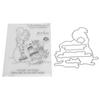 Transparent Stamps Make Snowman Shape TPR Recycling Use DIY Clear Stamps for Photo Albums Diaries Greeting Card