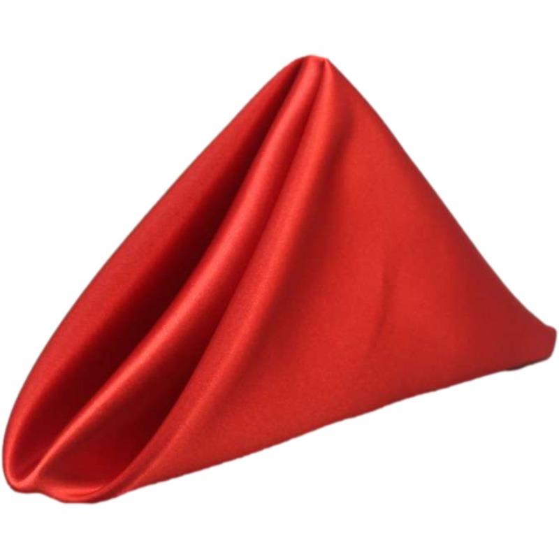 10pcs 35x35cm Square Satin Table Napkins Handkerchief  For Weddings,Party, Events, Hotels And Restaurants Decorations Supplies