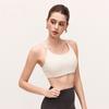 Bare Feel Yoga Tank Sports Bra for Women Crisscross Back Fixed Integrated Cup Active Intimates for Fitness Workout