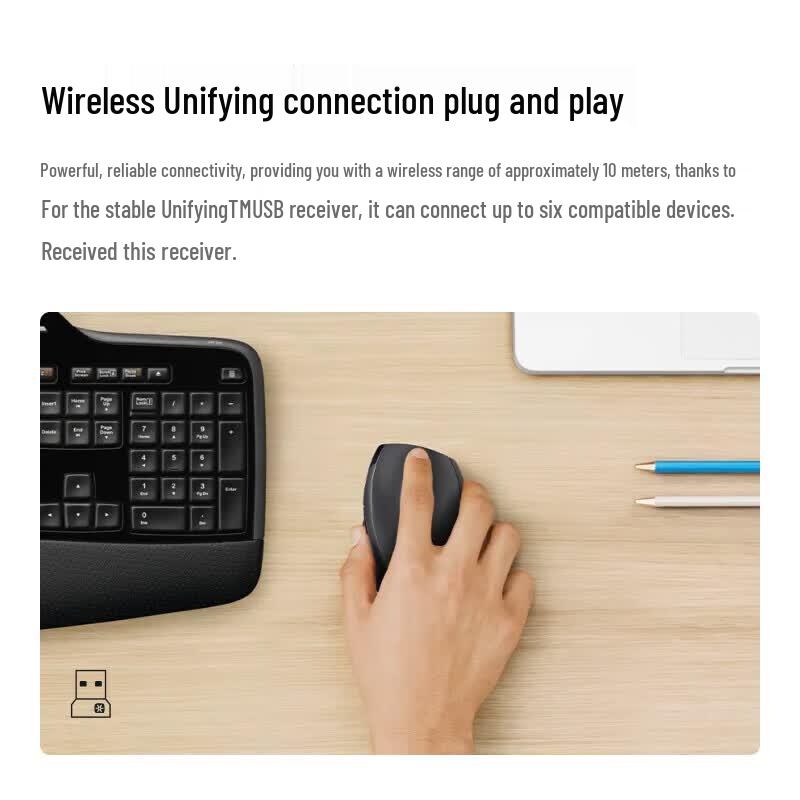 Logitech M705 Wireless Dual-Mode Ergonomic Laser Mouse