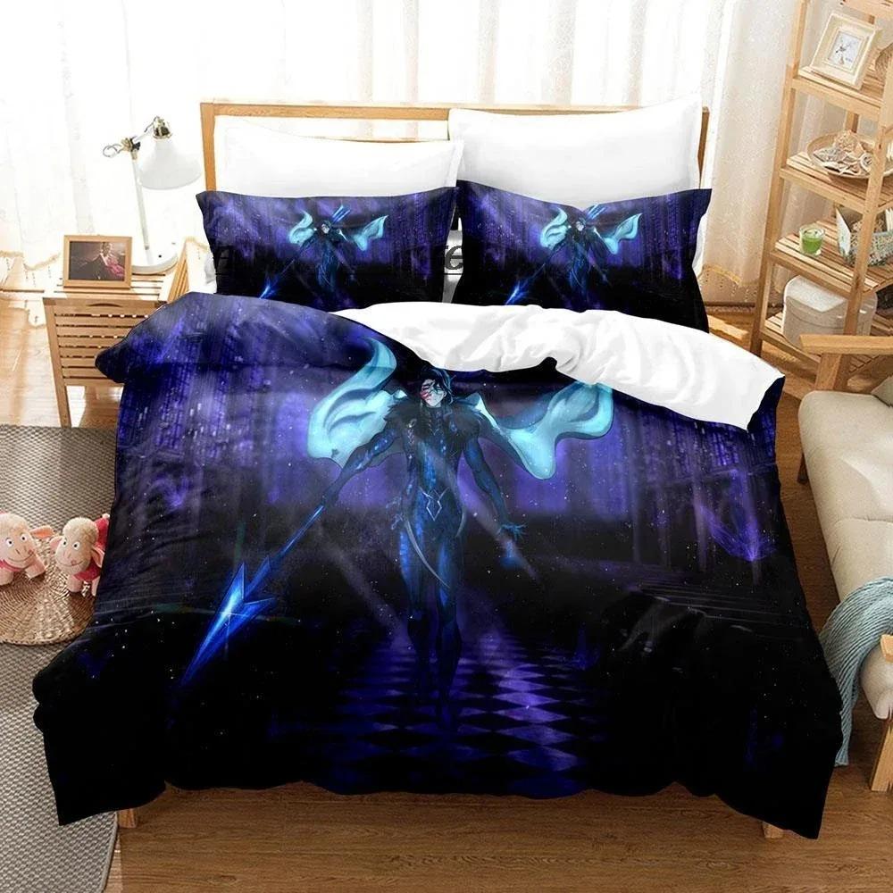 Comforter 3D Print Kawaii Genshin Impact Pantalone Bedding Set Bedroom Soft Modern S Comefortable Quilt