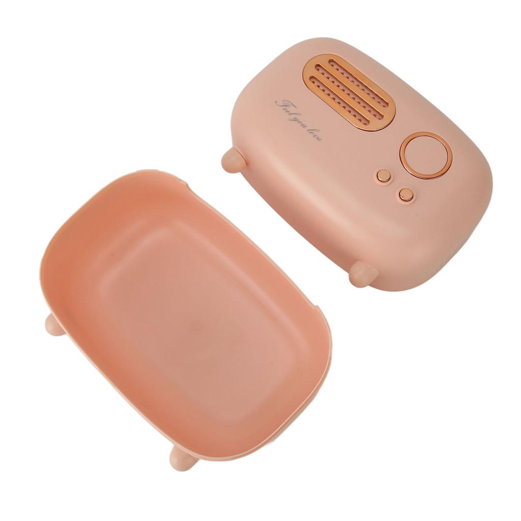 Tissue Box Holder Cute Radio Wide Opening Anti Slip Feet Plastic Tissue Paper Box for Bedroom Living Room
