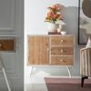Entrance Unit with Drawers COUNTRY 90 X 35 X 80 Cm Natural White Spruce Wood MDF Wood