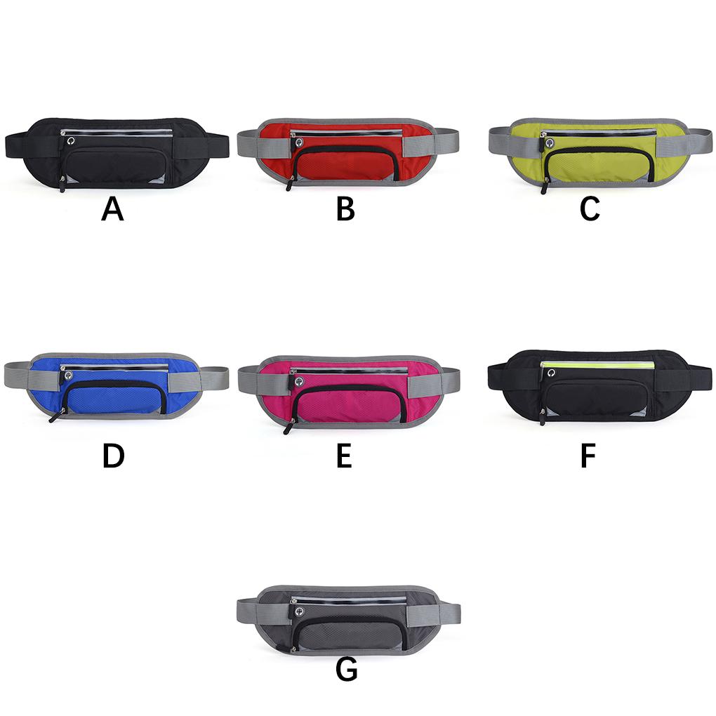 Portable Waist Zipper Bag Camping Hiking Traveling Running Jogging Polyester Belt Pouch Phone Adjustable Fanny Pack