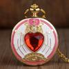 10pcs/lot Wholesale Fashion Design Movie Theme Quartz Pocket Watch with Chain Men Women Kids Necklace Pendant Clock Watch Gifts