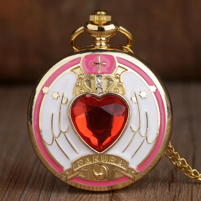 10pcs/lot Wholesale Fashion Design Movie Theme Quartz Pocket Watch with Chain Men Women Kids Necklace Pendant Clock Watch Gifts