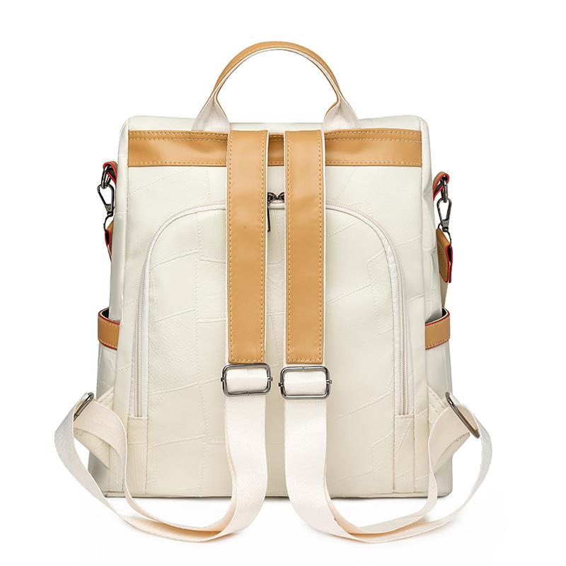 Damryggsäck i retrostil Ryggsäck med stor kapacitet Multifunktionell axelväska