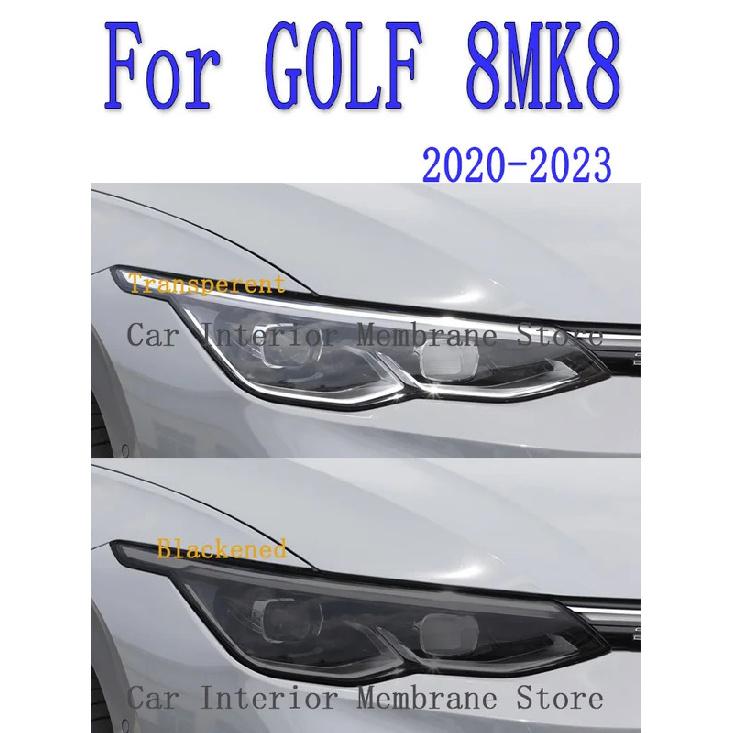For GOLF 8 MK8 Car Exterior Headlight Anti-scratch Front Lamp Tint TPU Protective Film Repair Accessories