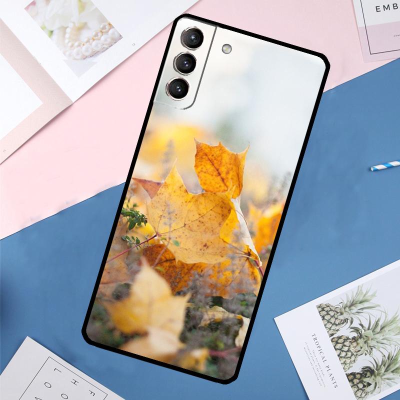 Autumn Leaves Case For Samsung Galaxy S25 Ultra S21 S22 S23 S24 Ultra S9 S10 Plus S20 FE S25 FE Back Cover