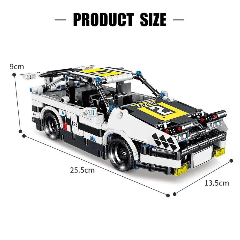 462Pcs KAZI Technical Pull Back Mechanical Racing Car Building Blocks Classical Off-road Racer Vehicle Bricks Toys For Children