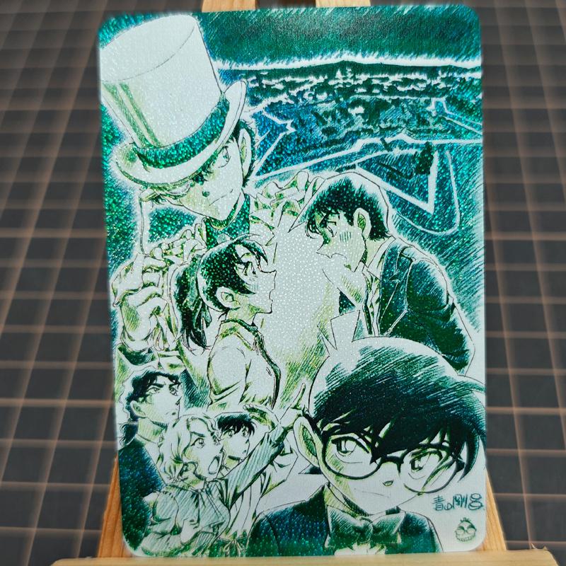 Hyūga Hinata Conan Edogawa ACG Diy Self Control Collect Signature Trading Flash Card Anime Cartoon Gift
