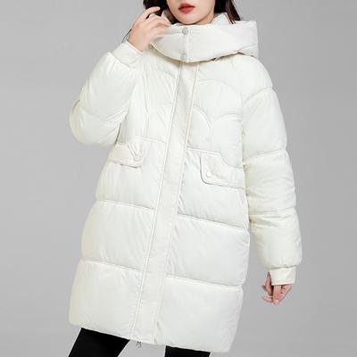 Long Coats for Women 2023 New Fashion Thick Warm Winter Women's Parkas Hooded Korean Style Solid Color Padded Jackets